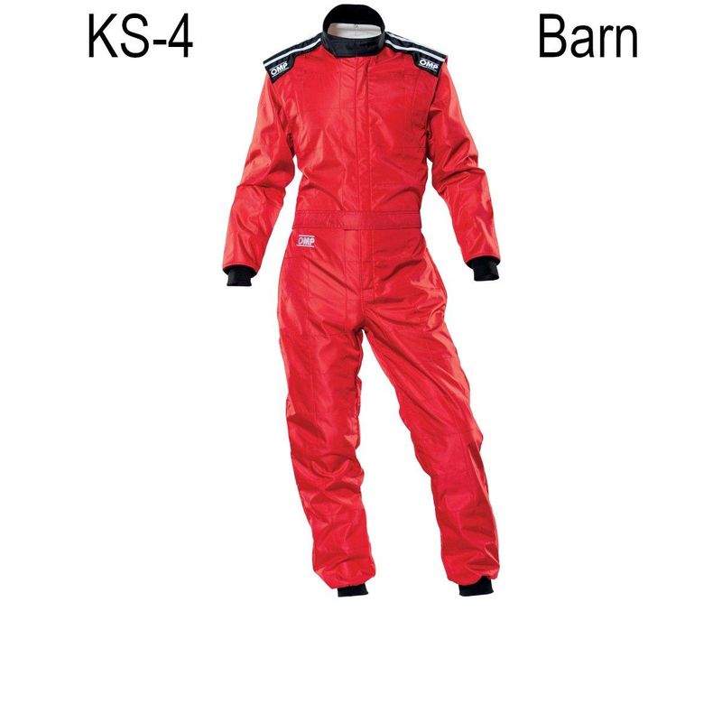 Karting KS-4 kjøredress, Rød, Barn, str. 120-150cm. 1728-AK1-061