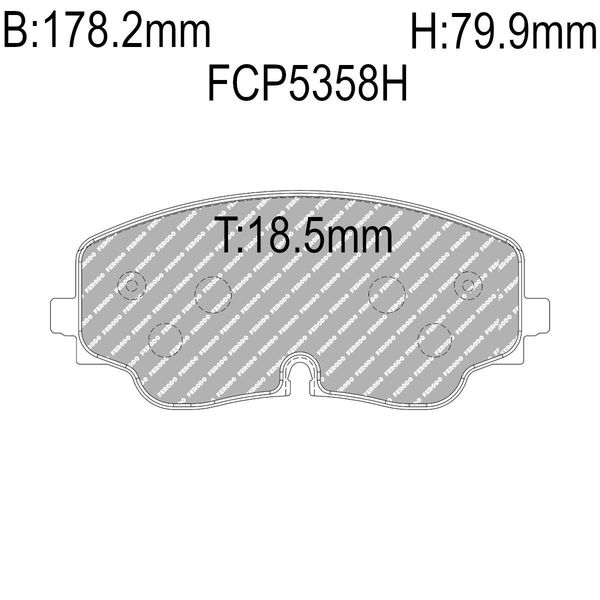 Hovedbilde Bremseklosser, Foran, Audi A3 S3, Golf GTI, FCP5358H