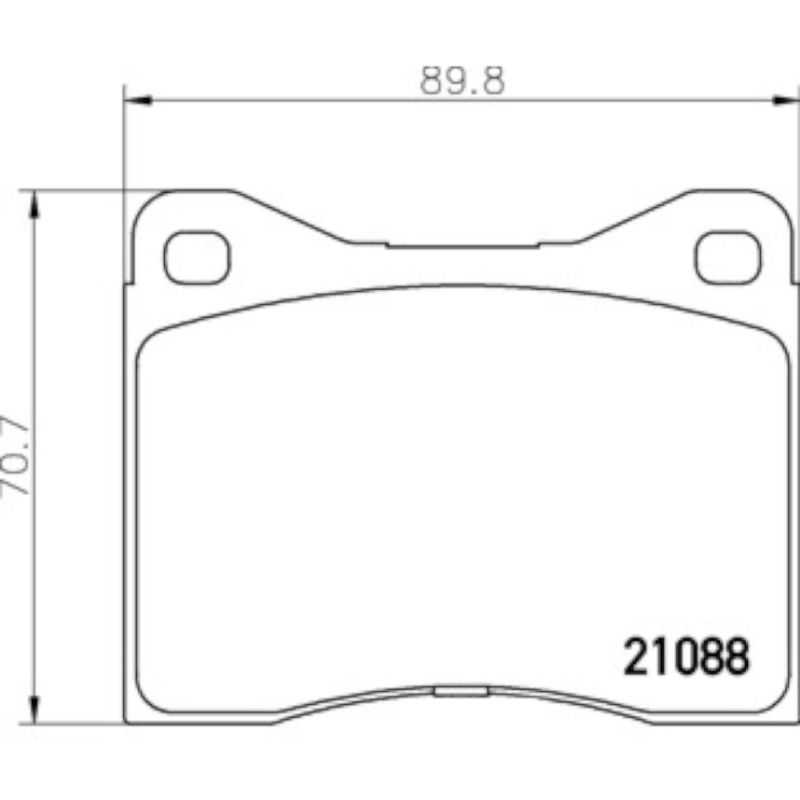 Bremseklosser, Ford Sierra Cosw. 2WD, F, FCP399, Mintex 1144