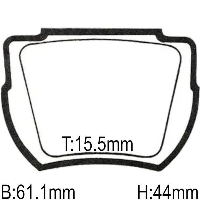 Hovedbilde Bremseklosser, Lotus, Elan, Bak, Mintex 1144