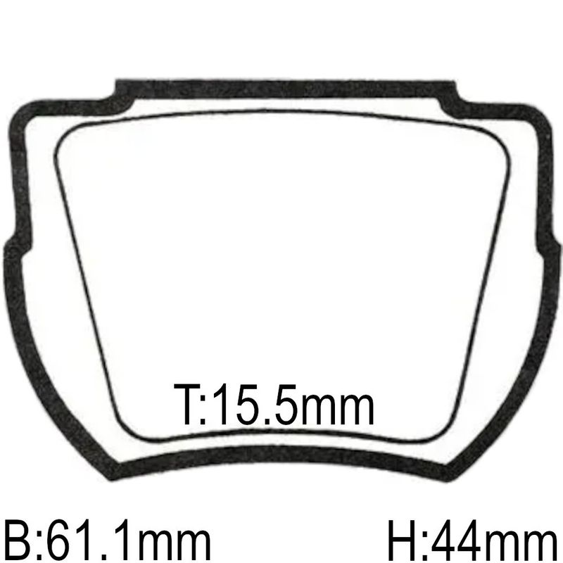 Bremseklosser, Lotus, Elan, Bak, Mintex 1144