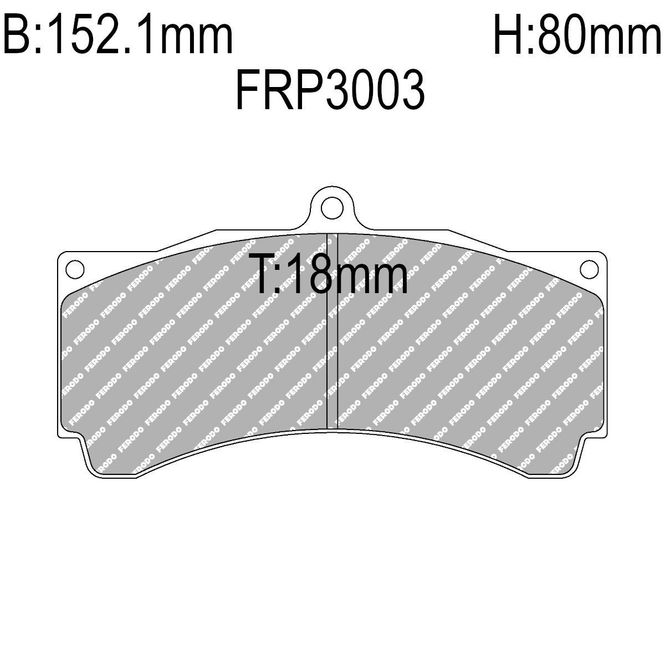 Hovedbilde Bremseklosser, Racing, Ferodo racing DS2500. FRP3003
