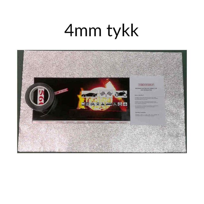 Hovedbilde Teknofibra selvklebende varmebeskytter duk, 600mm x 1000mm, 4mm tykk, TF0202211533