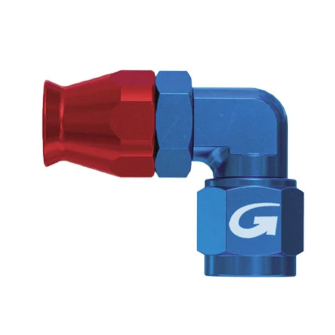 Hovedbilde Goodridge fitting -3 UNF, hunn 90' m/svivel, alu., G6090-03D