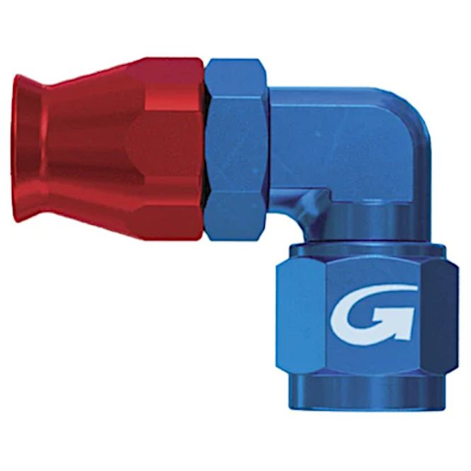 Hovedbilde Goodridge fitting -6 UNF, 90', hunn, aluminium. 6090-06D