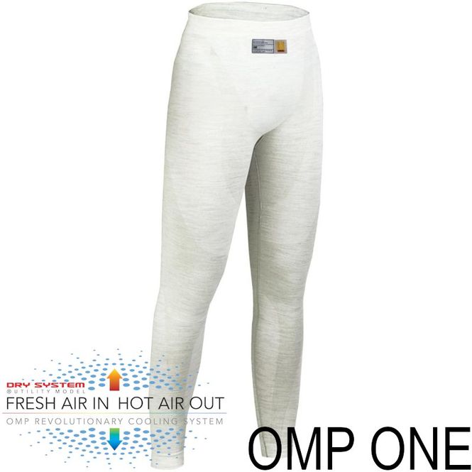 Hovedbilde Undertøy bukse m/Dry System, OMP ONE, hvit, XL,FIA8856-2018
