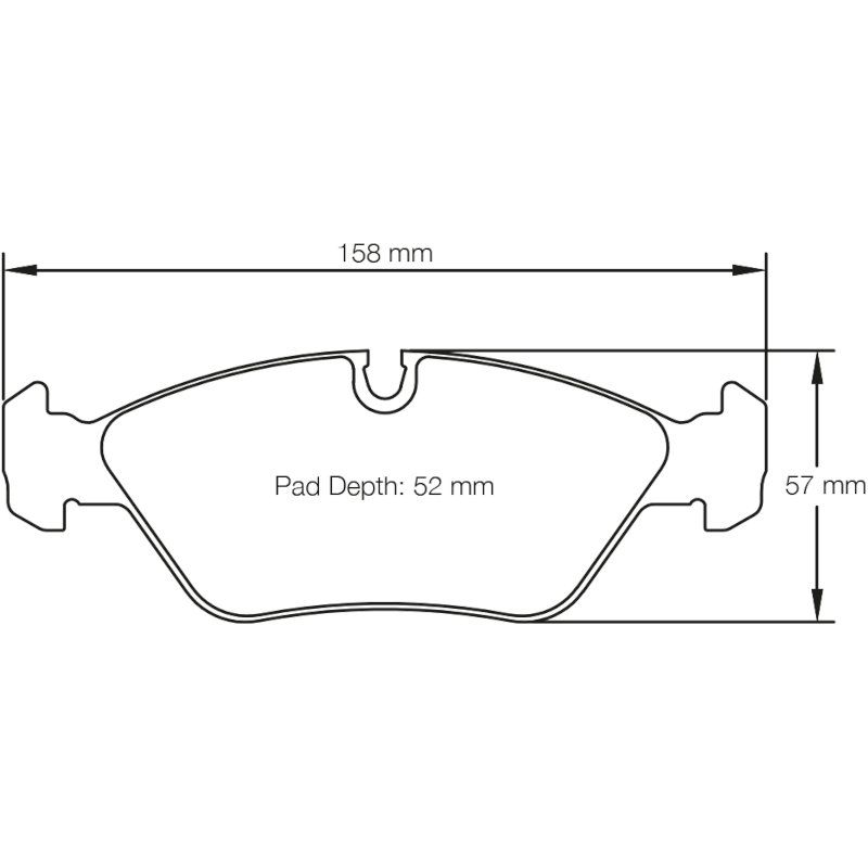 Bremseklosser, BMW,M3 E30, foran, Pagid RS42