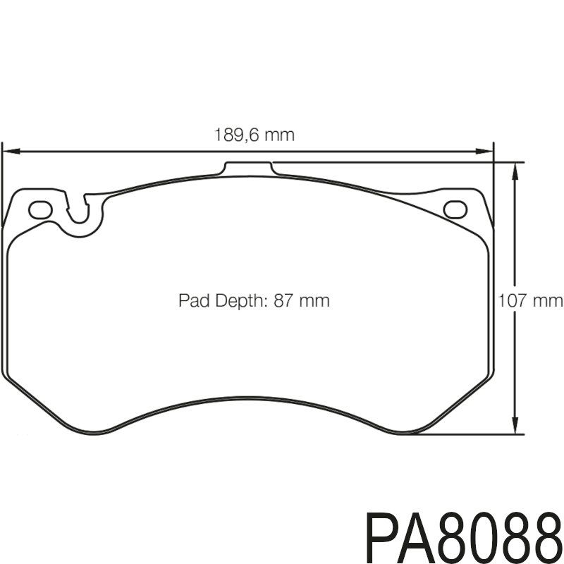 Bremseklosser, Foran, Audi RS6, MB AMG GT-R, Pagid RSC1