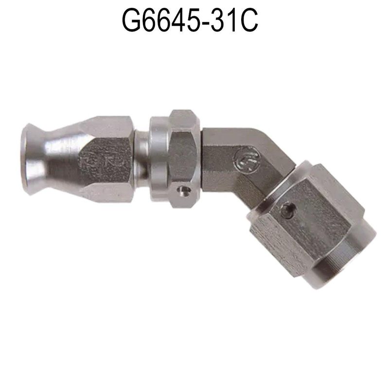 Goodridge, M10, 45graders, hunn, svivel, rustfri. G6645-31C