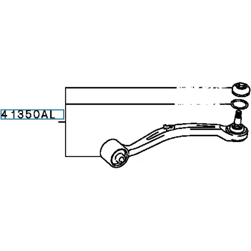 Arm assy,RR susp trailing LH, OEM EVO 4-5, MB856445 (41350AL)