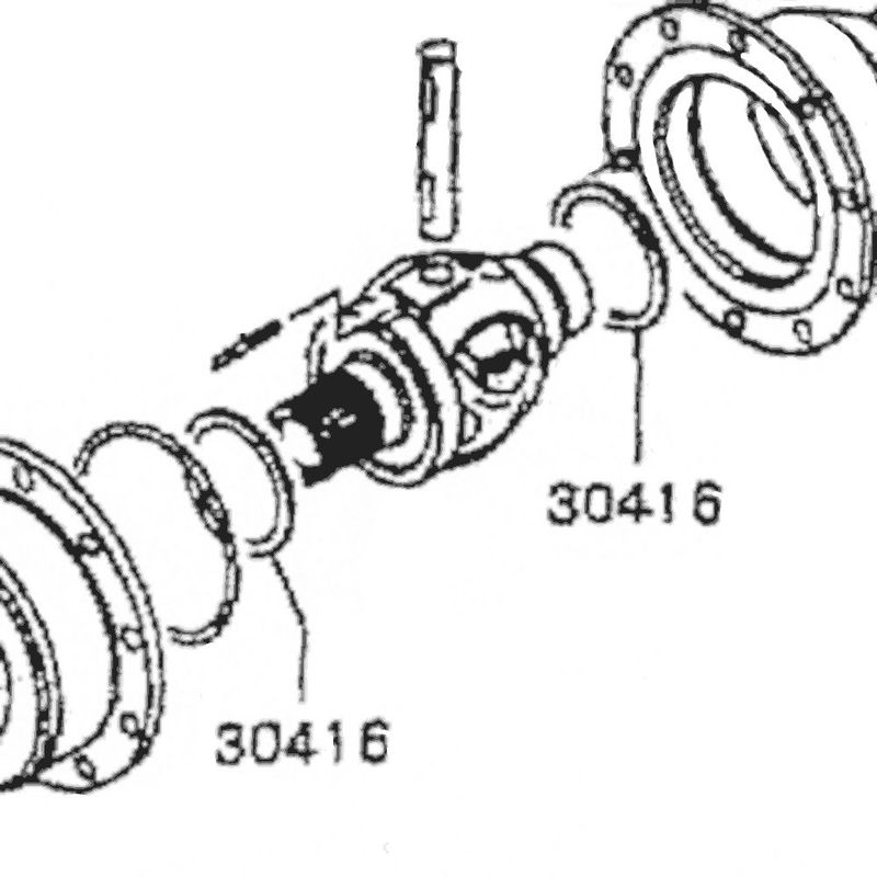 Washer, gearkasse, Evo 4-6, transfer intern