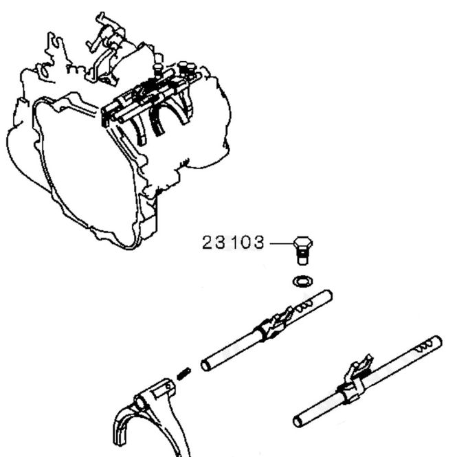 Hovedbilde Ball unit, gearshift, Evo 4-9. MD749435