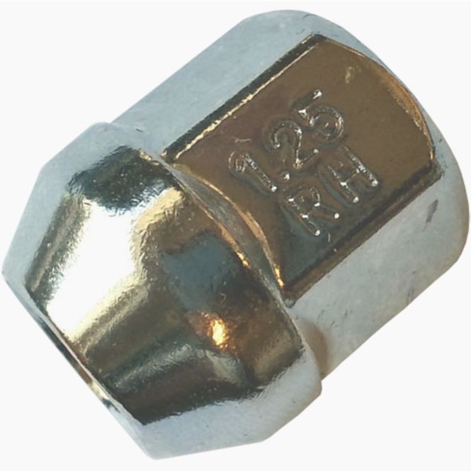 Hovedbilde Hjulmutter 12mm x 1.25 stål, sølv-farge, åpen, RSRG125