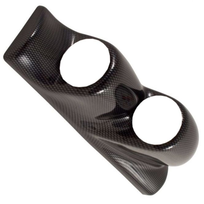 Hovedbilde Instrument-pod, dobbel for venstre A-stolpe, Carbonfiber look
