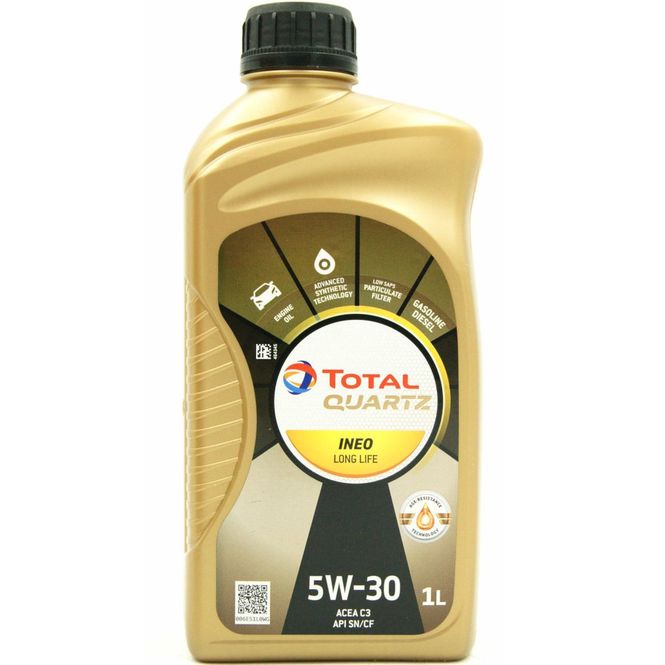 Hovedbilde Total motorolje, Quartz Ineo LL, 5W30, 1liter