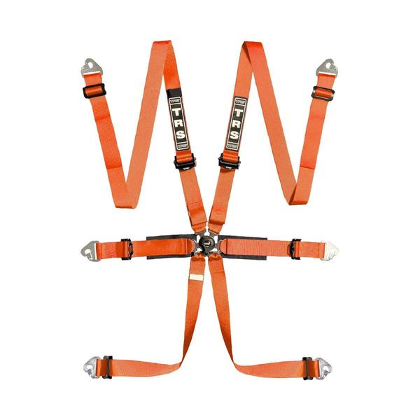 Hovedbilde TRS 6-punkt FIA belte, orange, TRS22K6057