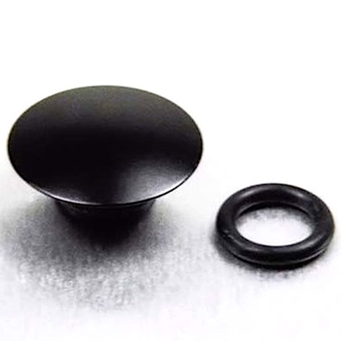 Hovedbilde Button, Alu, Insert til M5, Svart