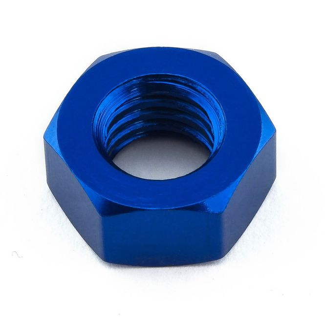 Hovedbilde Mutter, Alu, M8, til 13mm pipe, Blå