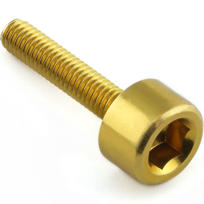 Hovedbilde Bolt, Alu, M4x6.5mm, umbraco, Gull