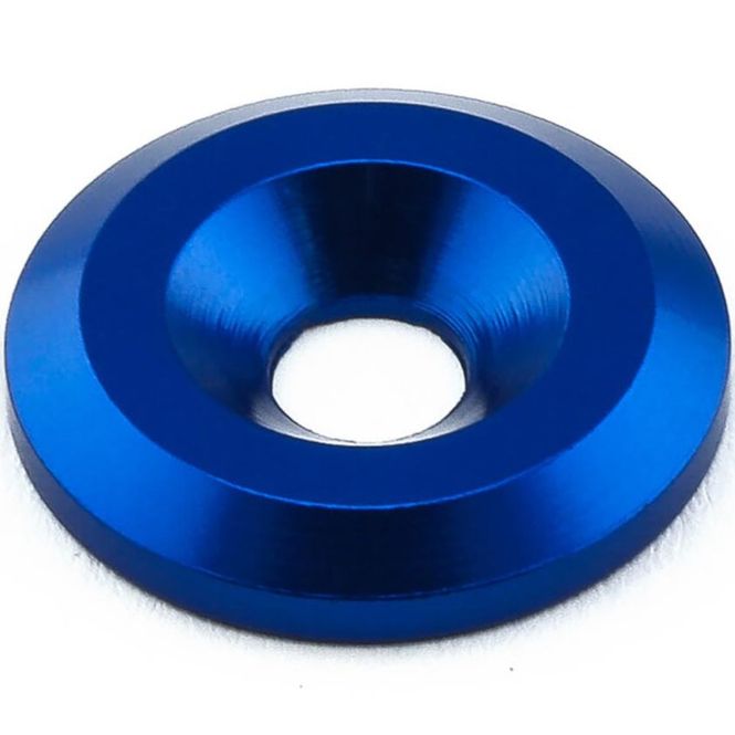 Hovedbilde Skive 19mm y.d., Alu, Til forsenket M6 bolt. Blå