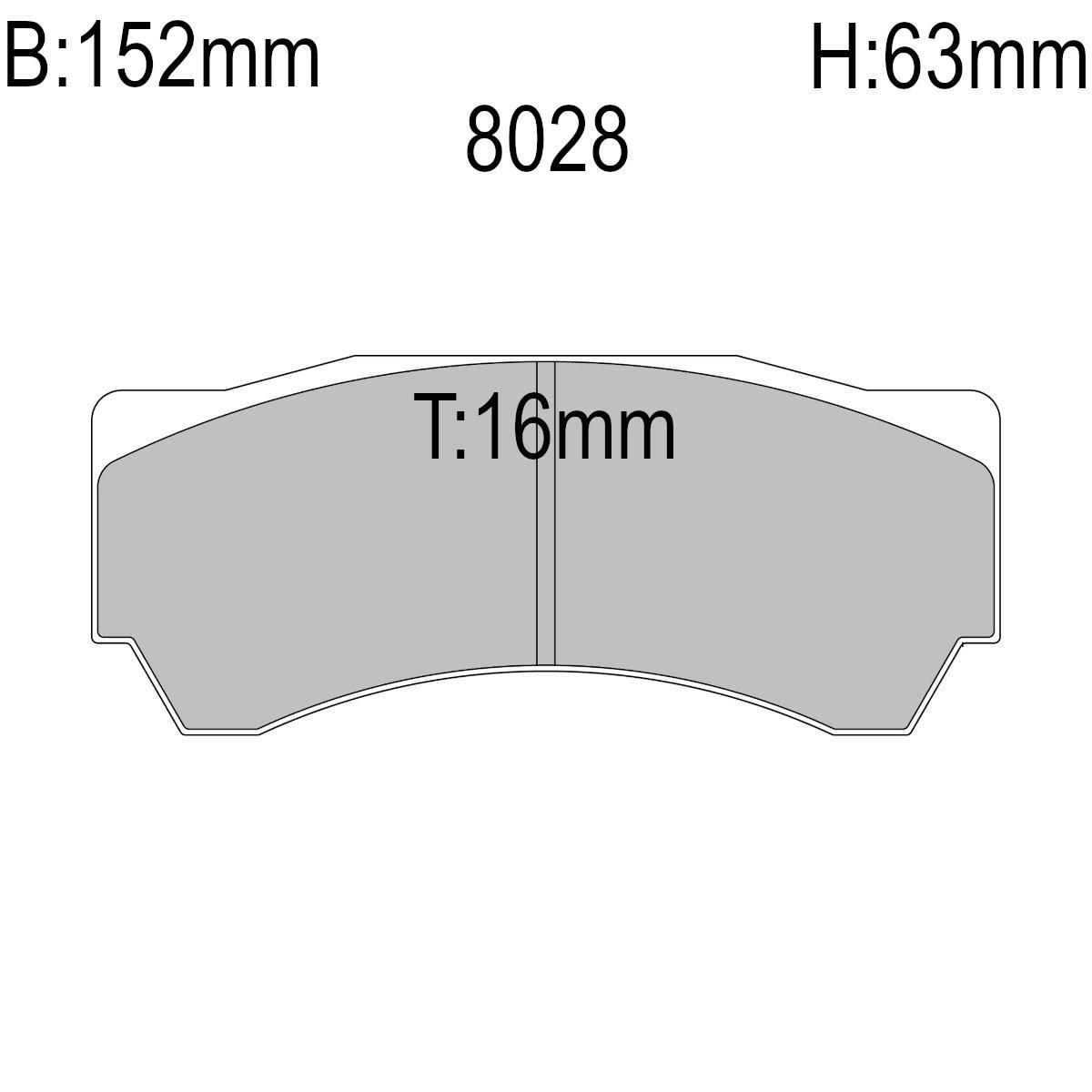 Bremseklosser, BMW, Alcon-6P, Pagid RSL29. PA8028