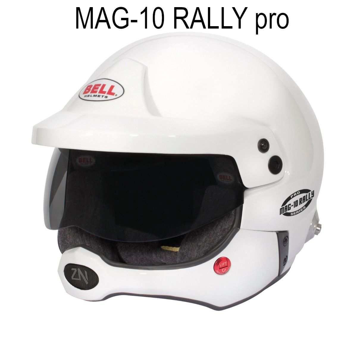 Bell MAG-10 RALLY PRO, Hvit, Halvhjelm m/intercom, FIA8859-2024/SA2020, BE134621-