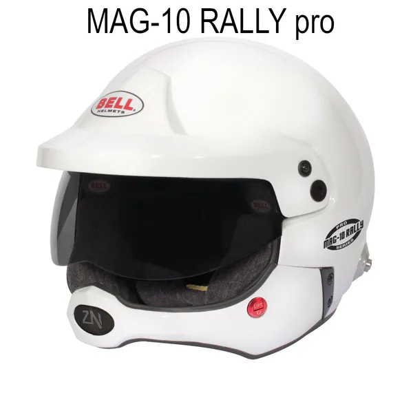 Hovedbilde Bell MAG-10 RALLY PRO, Hvit, Halvhjelm m/intercom, FIA8859-2024/SA2020, BE134621-
