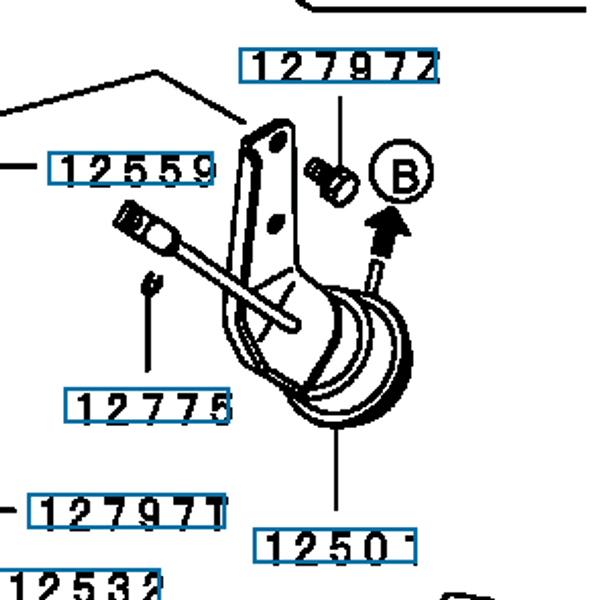Hovedbilde Actuator, T/C Waste Gate, OEM Mitsubishi Evo 7-8, MN153089 (12501)