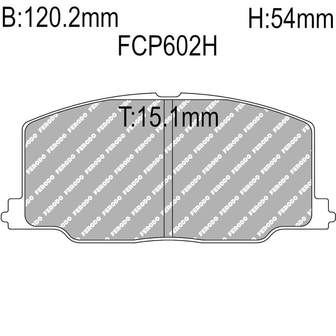 Hovedbilde Bremseklosser foran, Toyota Camry, Celica 2.0, DS2500. FCP602H