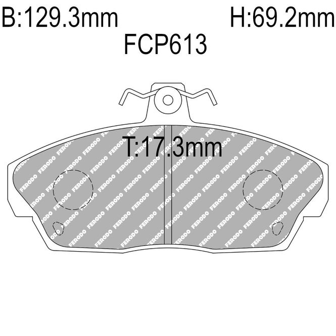 Hovedbilde Bremseklosser, Foran, Honda Vtec, Land Rover, MG, Rover. FCP613H