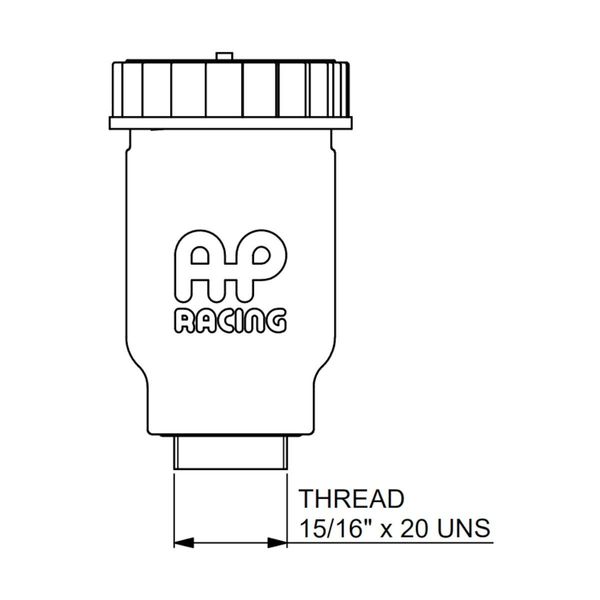 Hovedbilde Bremsevæske beholder uten skrufeste ( flyttes over fra tidligere beholder), CP4709-1-
