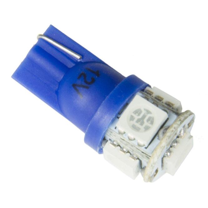 Hovedbilde LED pære, blå, 12V, 4.5-5 Lumen. T3. Autometer. AM3286