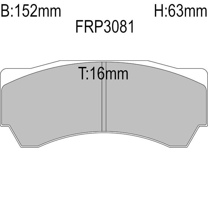 Hovedbilde Bremseklosser, Racing, Alcon, Ferodo racing DS3000. FRP3081R
