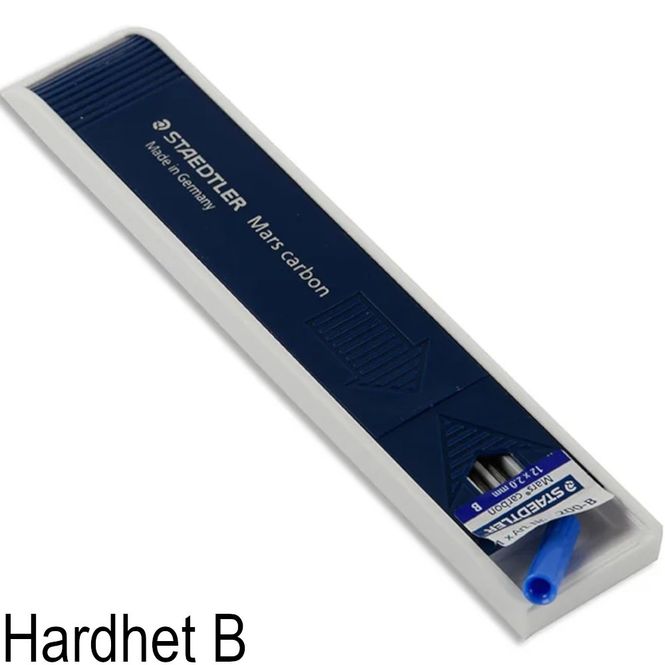 Hovedbilde Kartleser, Extra bly til trykkblyant 2mm Staedtler B, DTRPE05-B
