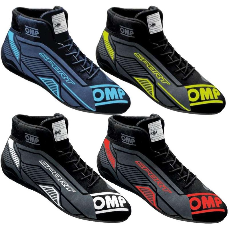 OMP Sport kjøresko i flere farger. 36 - 47. FIA 8856-2018, OIC0-0829-A01-