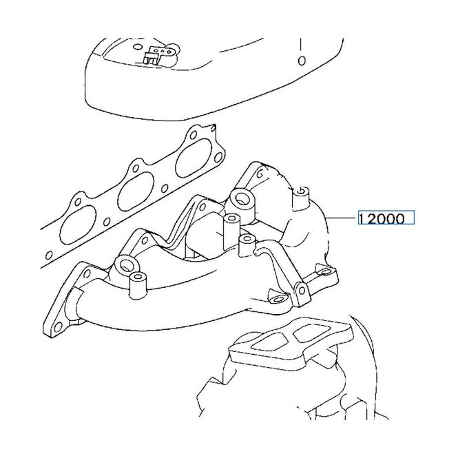 Hovedbilde Eksosmanifold, Evo 4-9, MR464969 (12000)
